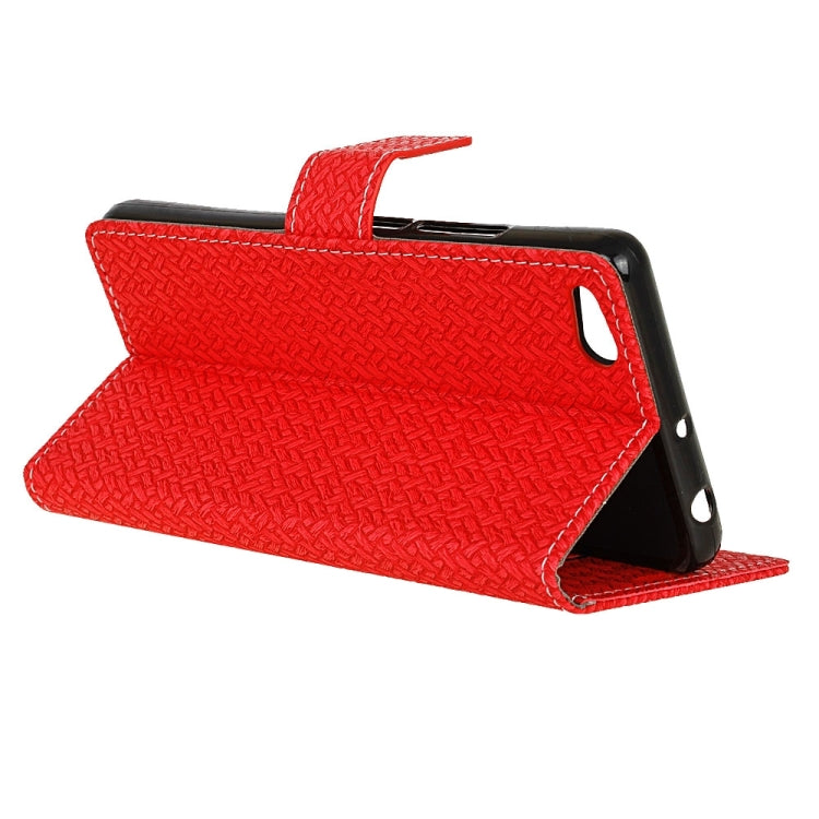 For Xiaomi Mi 5c Knit Texture Horizontal Flip Leather Case with Holder & Card Slots & Wallet