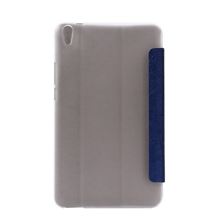 For Huawei Honor Tablet 2 Oracle Bone Texture Transparent Back Cover Horizontal Flip Leather Case with Three-folding Holder