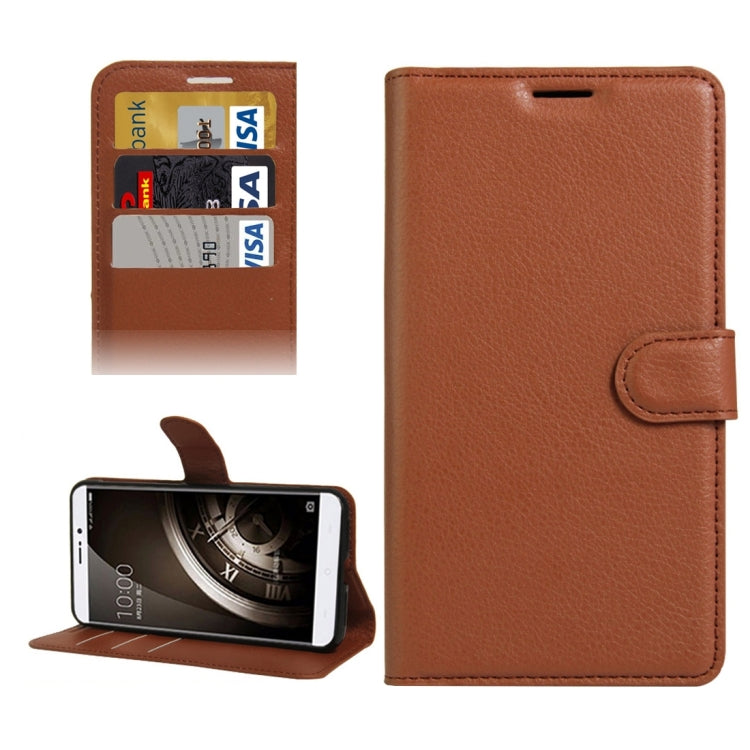 For QiKU 360 Q5 Litchi Texture Horizontal Flip PU Leather Case with Holder & Card Slots & Wallet