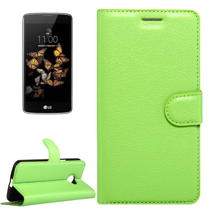 For LG K5 Litchi Texture Horizontal Flip Leather Case with Magnetic Buckle & Holder & Card Slots & Wallet