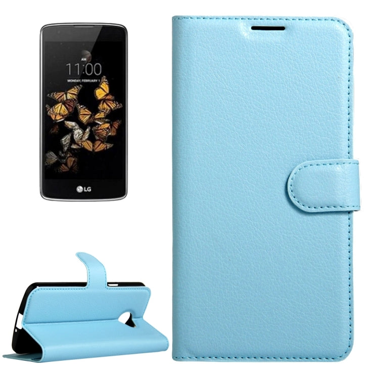 For LG K5 Litchi Texture Horizontal Flip Leather Case with Magnetic Buckle & Holder & Card Slots & Wallet