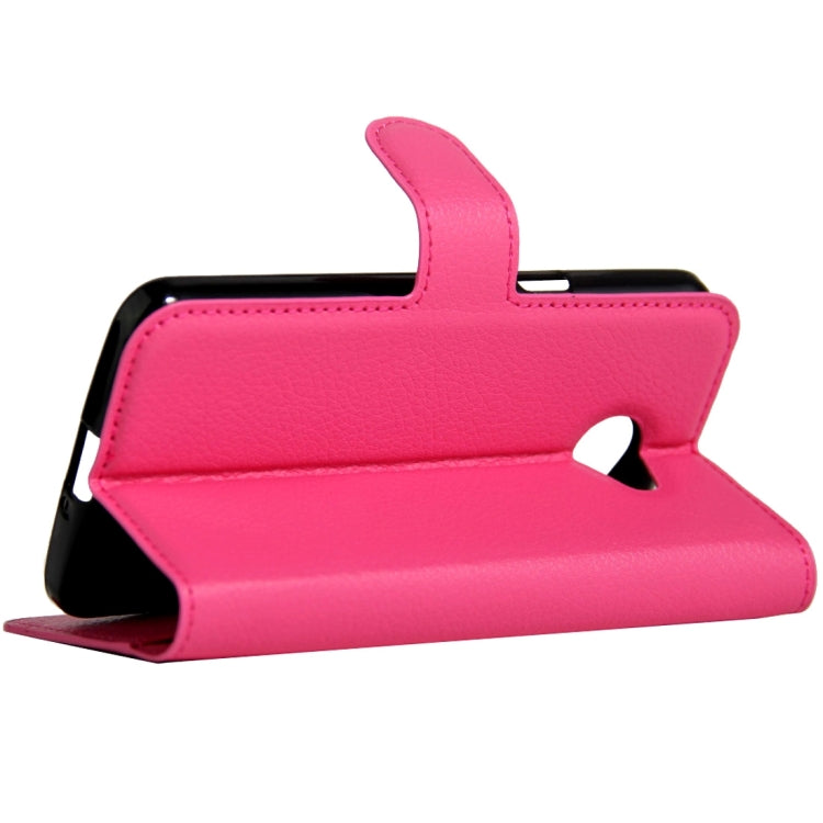 For LG K5 Litchi Texture Horizontal Flip Leather Case with Magnetic Buckle & Holder & Card Slots & Wallet