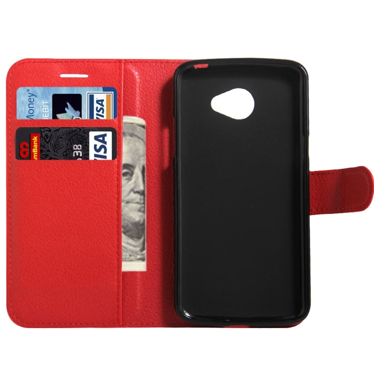 For LG K5 Litchi Texture Horizontal Flip Leather Case with Magnetic Buckle & Holder & Card Slots & Wallet