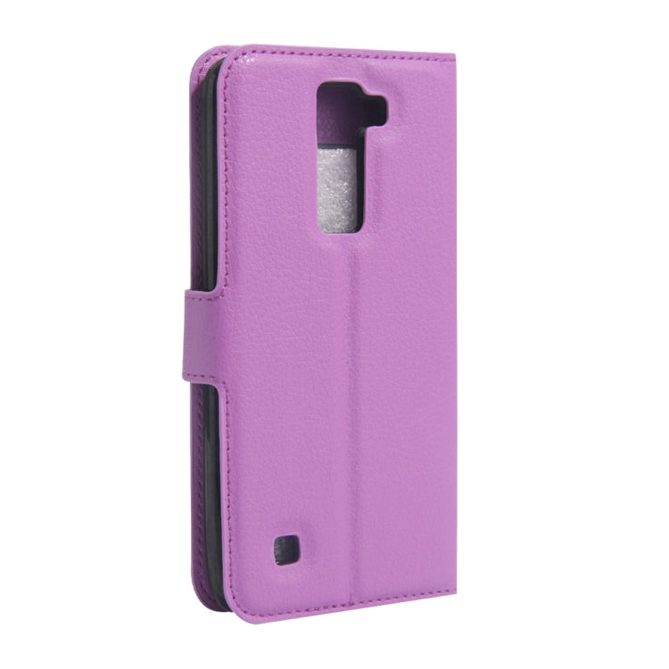 For LG Stylus 2 / LS775 Litchi Texture Horizontal Flip Leather Case with Holder & Card Slots & Wallet