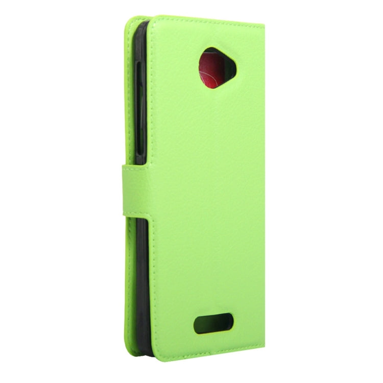 Litchi Texture Horizontal Flip Genuine Leather Case with Holder & Card Slots & Wallet for Alcatel POP 4S