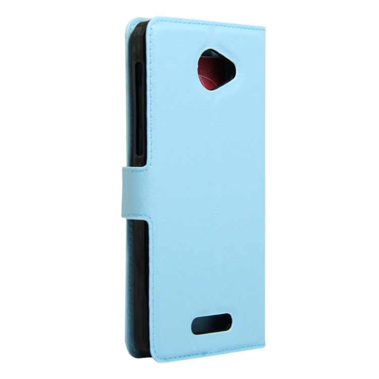 Litchi Texture Horizontal Flip Genuine Leather Case with Holder & Card Slots & Wallet for Alcatel POP 4S