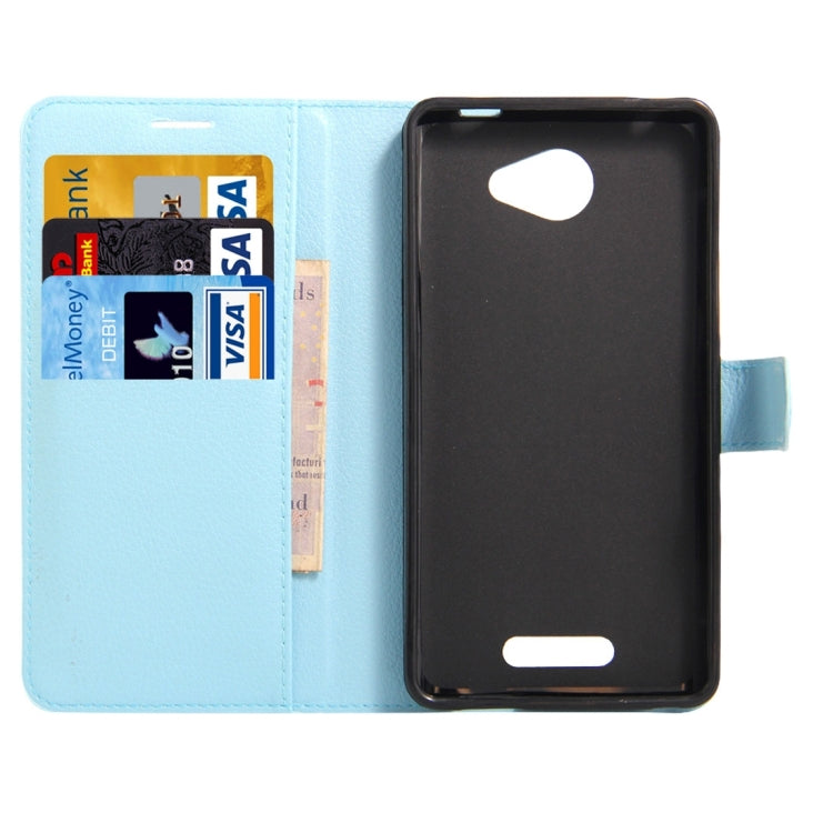 Litchi Texture Horizontal Flip Genuine Leather Case with Holder & Card Slots & Wallet for Alcatel POP 4S
