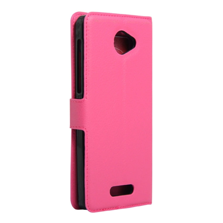 Litchi Texture Horizontal Flip Genuine Leather Case with Holder & Card Slots & Wallet for Alcatel POP 4S