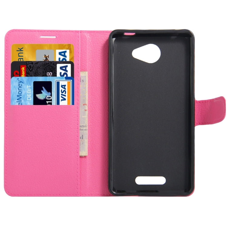 Litchi Texture Horizontal Flip Genuine Leather Case with Holder & Card Slots & Wallet for Alcatel POP 4S
