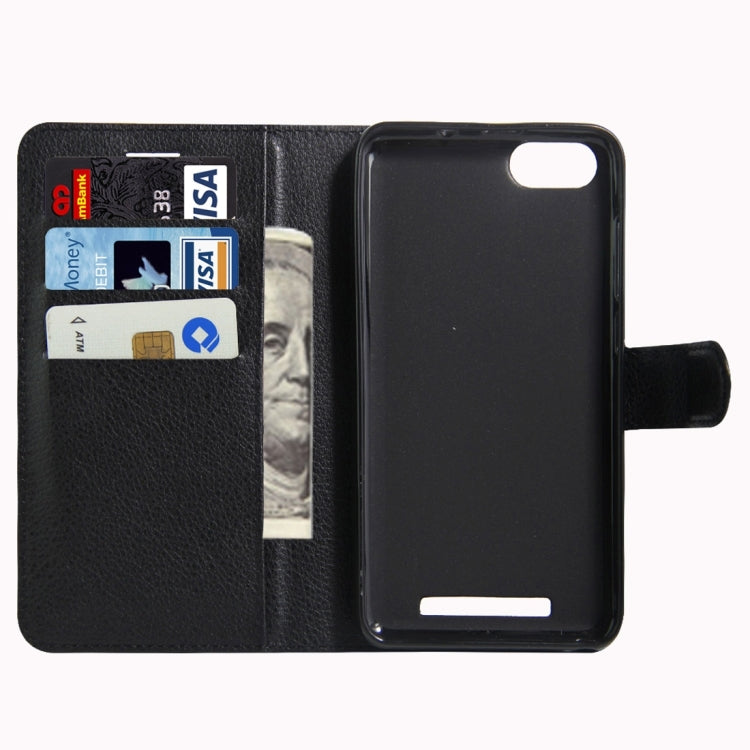 For Wiko Lenny 3 Litchi Texture Horizontal Flip Leather Case with Magnetic Buckle & Holder & Card Slots & Wallet