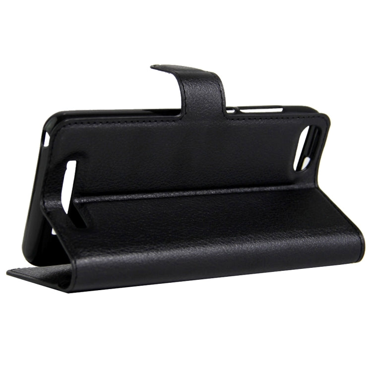 For Wiko Lenny 3 Litchi Texture Horizontal Flip Leather Case with Magnetic Buckle & Holder & Card Slots & Wallet