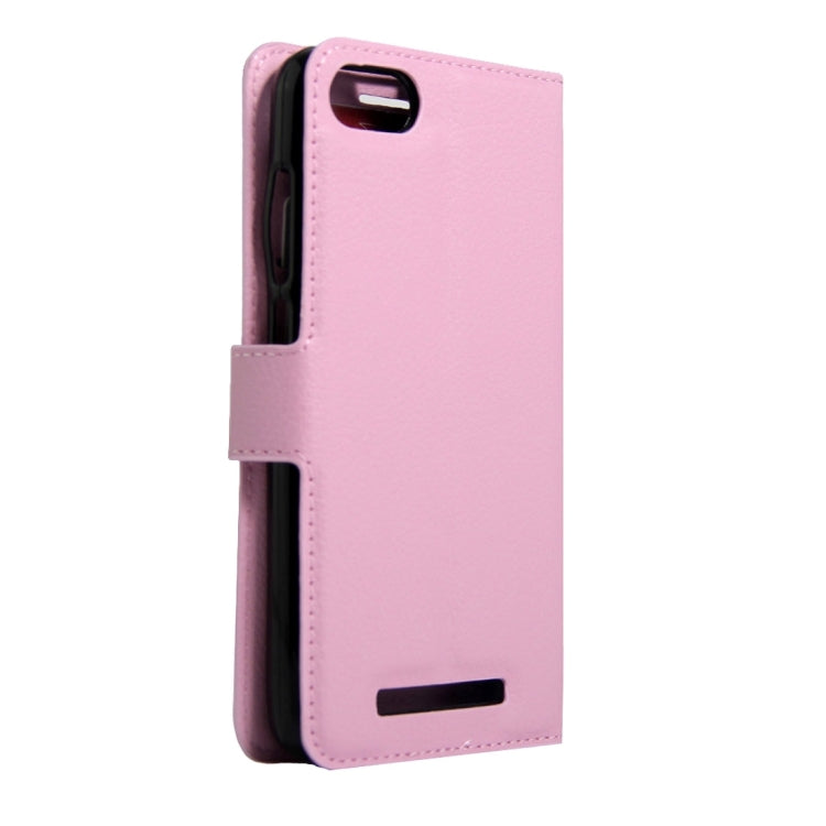 For Wiko Lenny 3 Litchi Texture Horizontal Flip Leather Case with Magnetic Buckle & Holder & Card Slots & Wallet