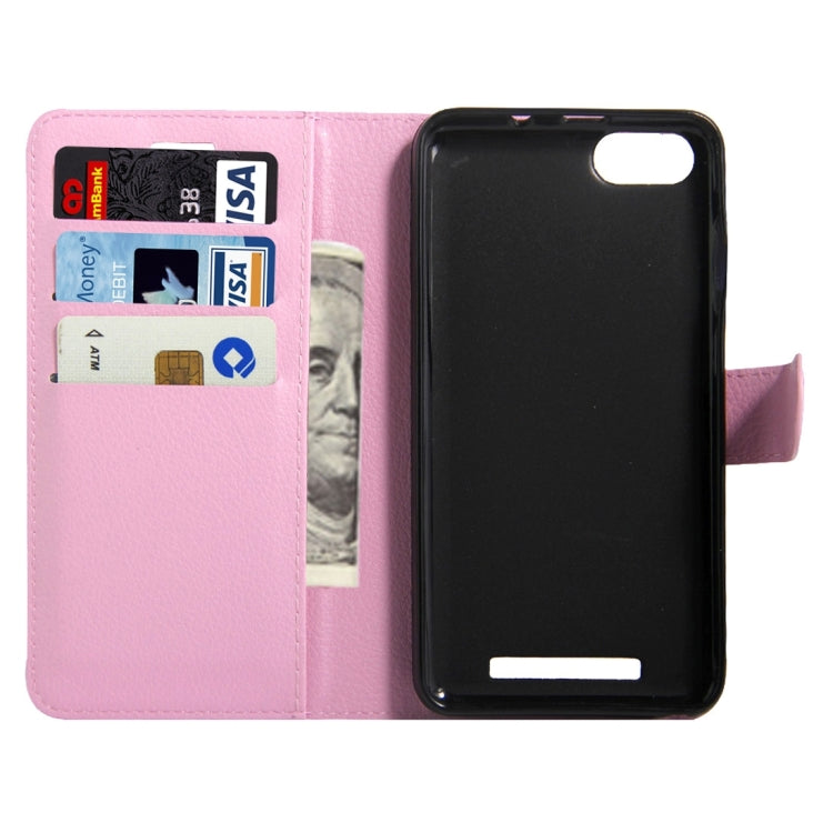 For Wiko Lenny 3 Litchi Texture Horizontal Flip Leather Case with Magnetic Buckle & Holder & Card Slots & Wallet