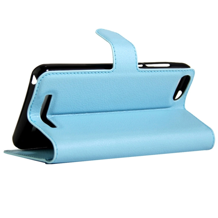 For Wiko Lenny 3 Litchi Texture Horizontal Flip Leather Case with Magnetic Buckle & Holder & Card Slots & Wallet