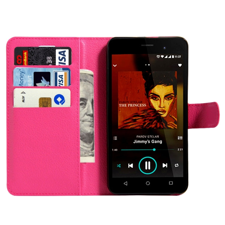 For Wiko Lenny 3 Litchi Texture Horizontal Flip Leather Case with Magnetic Buckle & Holder & Card Slots & Wallet