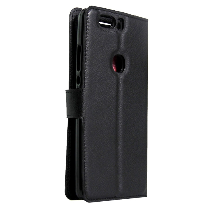 For Huawei Honor V8 Litchi Texture Horizontal Flip Leather Case with Magnetic Buckle & Holder & Card Slots & Wallet