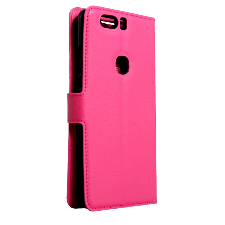 For Huawei Honor V8 Litchi Texture Horizontal Flip Leather Case with Magnetic Buckle & Holder & Card Slots & Wallet