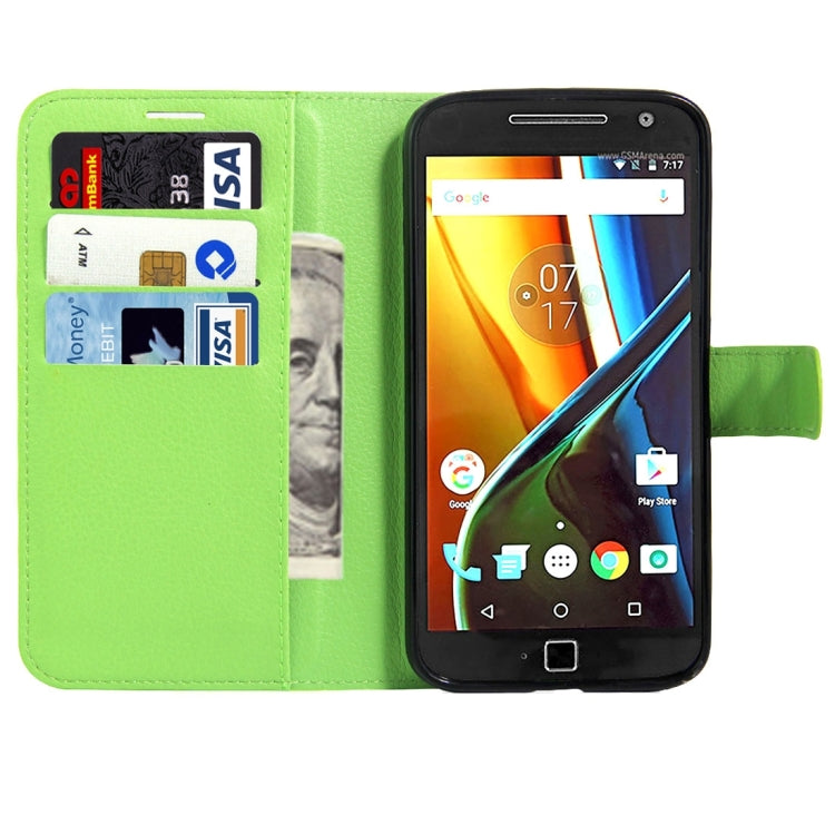 For Motorola Moto G (4rd gen) & G (4rd gen) Plus Litchi Texture Horizontal Flip Leather Case with Magnetic Buckle & Holder & Card Slots & Wallet