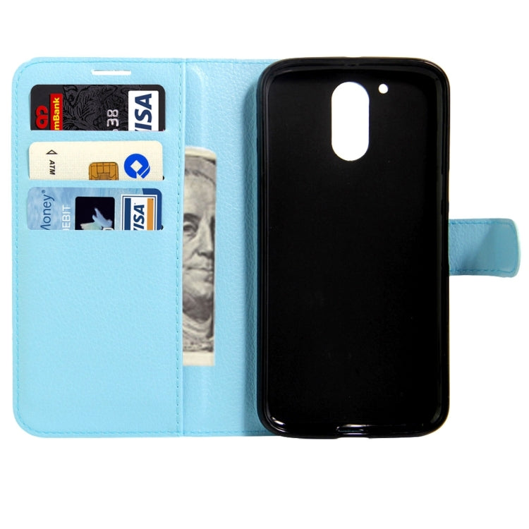 For Motorola Moto G (4rd gen) & G (4rd gen) Plus Litchi Texture Horizontal Flip Leather Case with Magnetic Buckle & Holder & Card Slots & Wallet