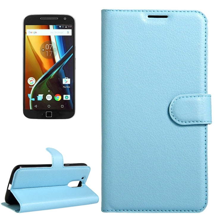 For Motorola Moto G (4rd gen) & G (4rd gen) Plus Litchi Texture Horizontal Flip Leather Case with Magnetic Buckle & Holder & Card Slots & Wallet