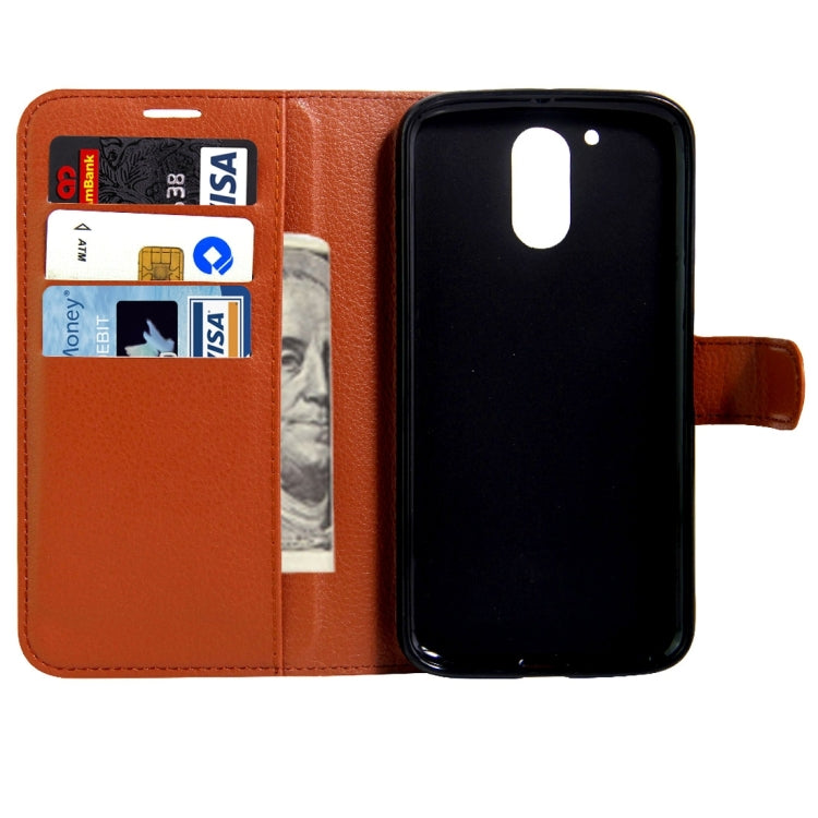For Motorola Moto G (4rd gen) & G (4rd gen) Plus Litchi Texture Horizontal Flip Leather Case with Magnetic Buckle & Holder & Card Slots & Wallet
