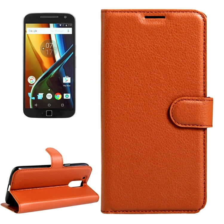 For Motorola Moto G (4rd gen) & G (4rd gen) Plus Litchi Texture Horizontal Flip Leather Case with Magnetic Buckle & Holder & Card Slots & Wallet