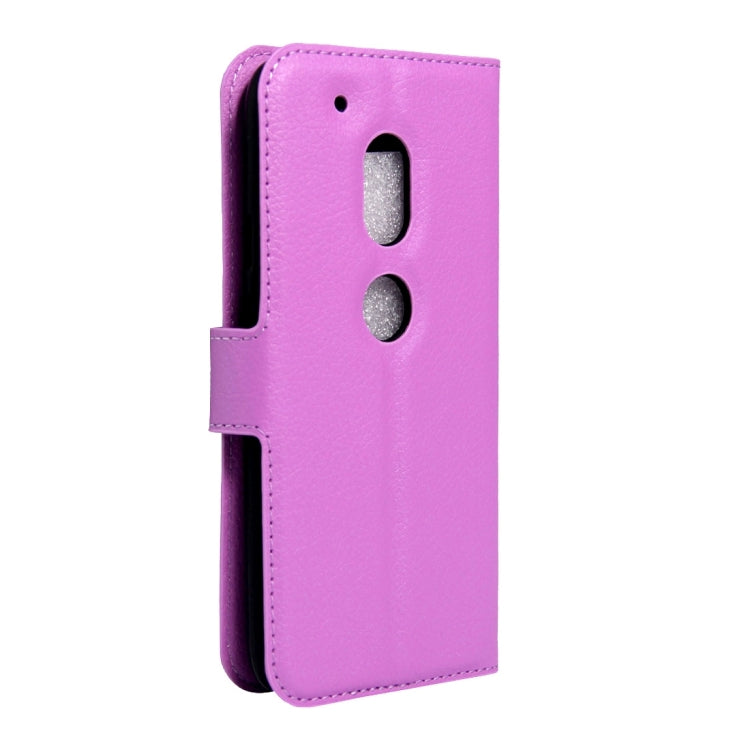 For Motorola Moto G4 Play Litchi Texture Horizontal Flip Leather Case with Magnetic Buckle & Holder & Card Slots & Wallet