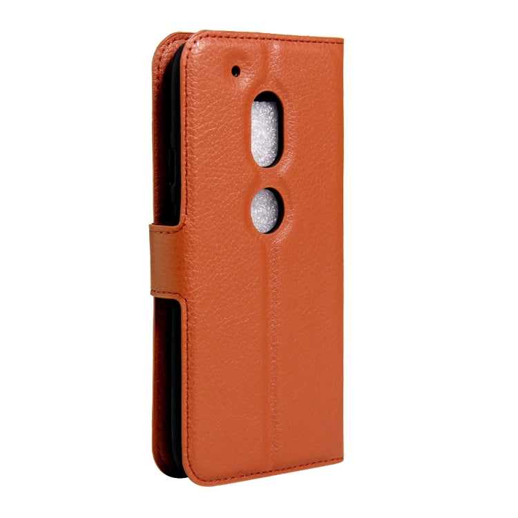 For Motorola Moto G4 Play Litchi Texture Horizontal Flip Leather Case with Magnetic Buckle & Holder & Card Slots & Wallet