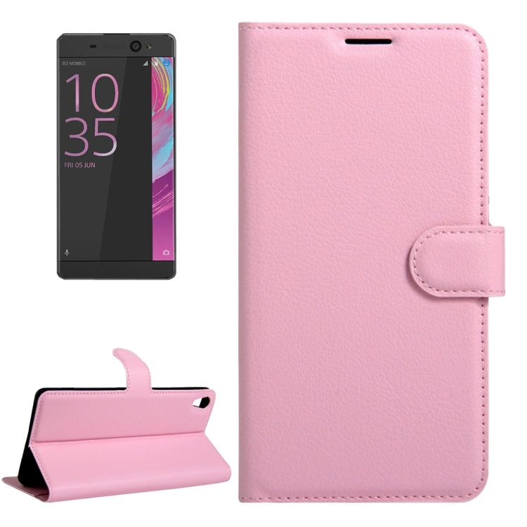 For Sony Xperia XA Ultra Litchi Texture Horizontal Flip Leather Case with Magnetic Buckle & Holder & Card Slots & Wallet