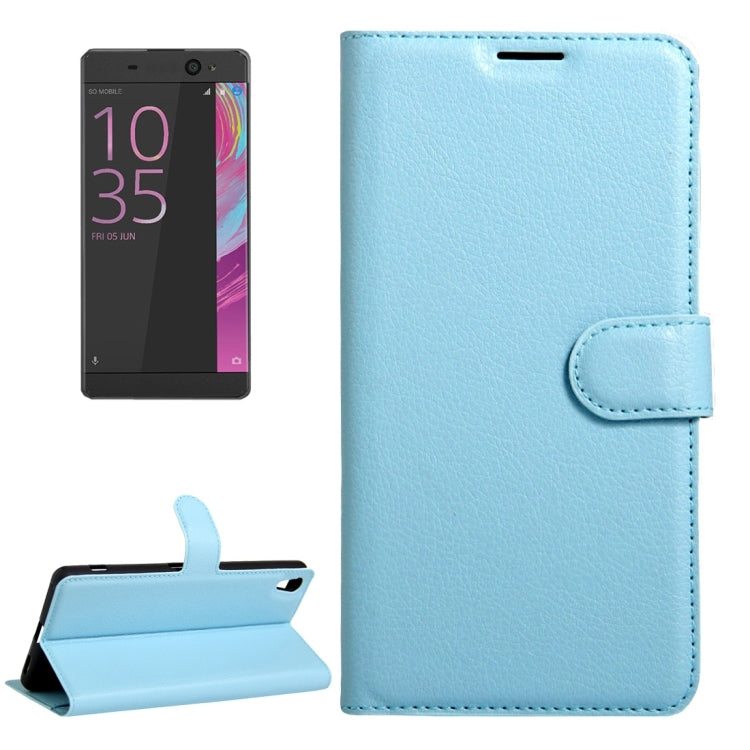 For Sony Xperia XA Ultra Litchi Texture Horizontal Flip Leather Case with Magnetic Buckle & Holder & Card Slots & Wallet