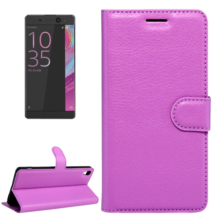 For Sony Xperia XA Ultra Litchi Texture Horizontal Flip Leather Case with Magnetic Buckle & Holder & Card Slots & Wallet