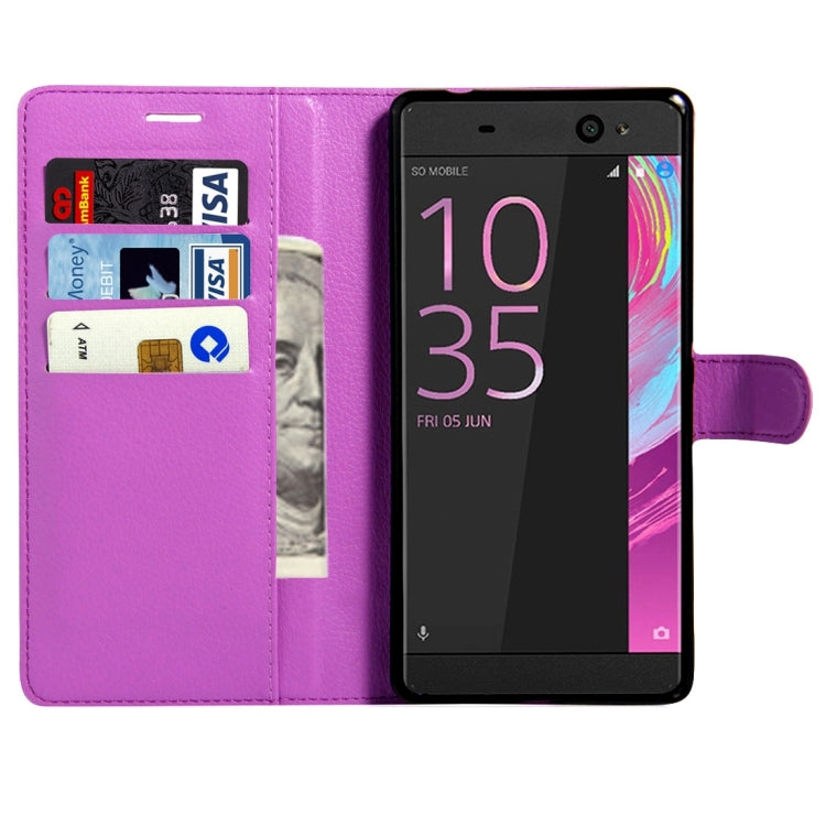 For Sony Xperia XA Ultra Litchi Texture Horizontal Flip Leather Case with Magnetic Buckle & Holder & Card Slots & Wallet