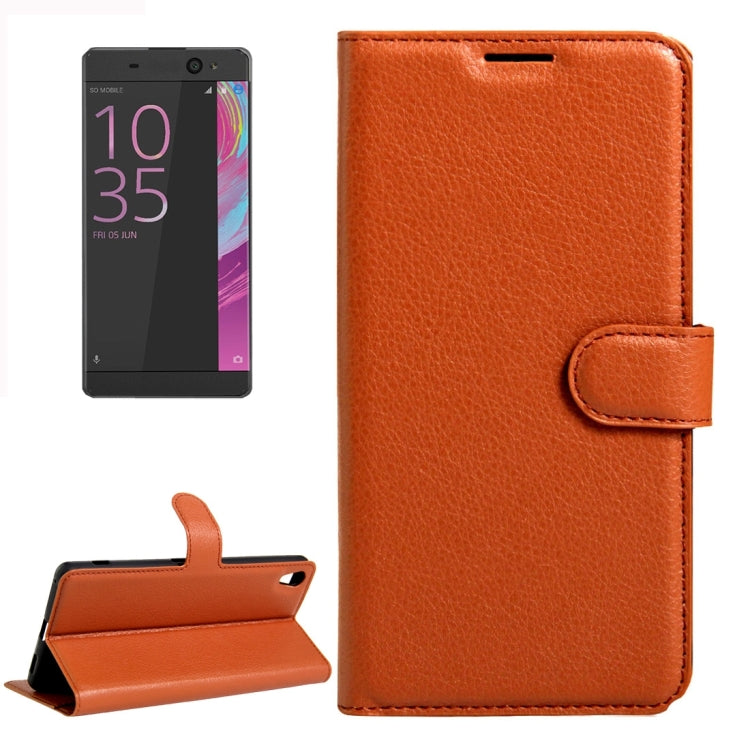 For Sony Xperia XA Ultra Litchi Texture Horizontal Flip Leather Case with Magnetic Buckle & Holder & Card Slots & Wallet