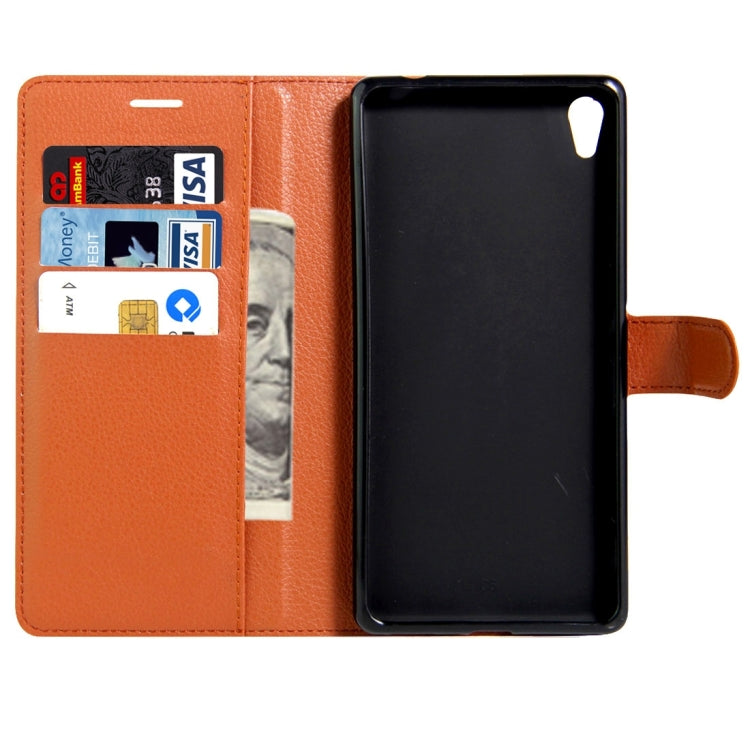 For Sony Xperia XA Ultra Litchi Texture Horizontal Flip Leather Case with Magnetic Buckle & Holder & Card Slots & Wallet