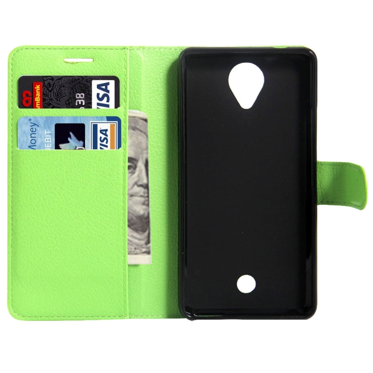 For Wiko U Feel Litchi Texture Horizontal Flip Leather Case with Magnetic Buckle & Holder & Card Slots & Wallet