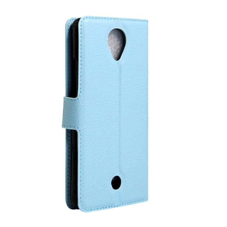For Wiko U Feel Litchi Texture Horizontal Flip Leather Case with Magnetic Buckle & Holder & Card Slots & Wallet