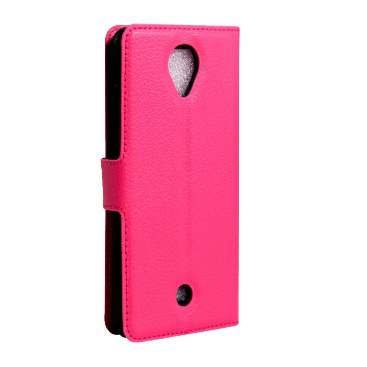 For Wiko U Feel Litchi Texture Horizontal Flip Leather Case with Magnetic Buckle & Holder & Card Slots & Wallet