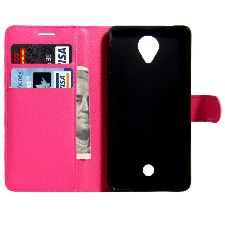 For Wiko U Feel Litchi Texture Horizontal Flip Leather Case with Magnetic Buckle & Holder & Card Slots & Wallet