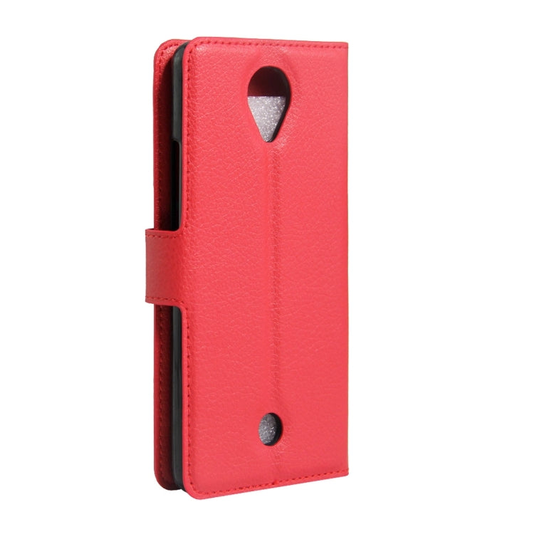 For Wiko U Feel Litchi Texture Horizontal Flip Leather Case with Magnetic Buckle & Holder & Card Slots & Wallet