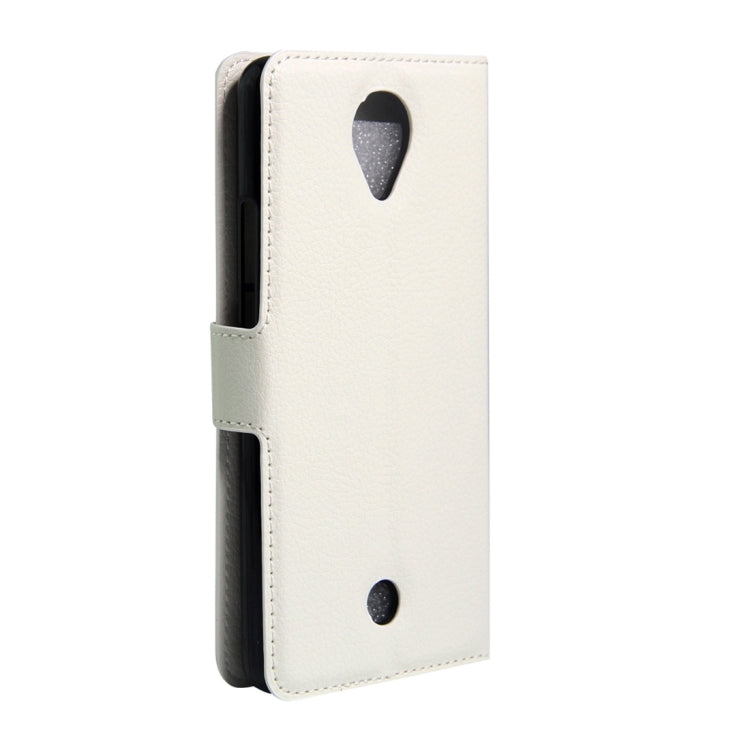 For Wiko U Feel Litchi Texture Horizontal Flip Leather Case with Magnetic Buckle & Holder & Card Slots & Wallet