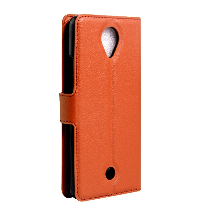 For Wiko U Feel Litchi Texture Horizontal Flip Leather Case with Magnetic Buckle & Holder & Card Slots & Wallet