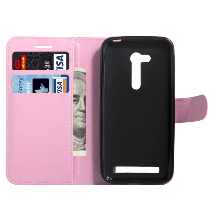 For Asus ZenFone GO / ZB452KG Litchi Texture Horizontal Flip Leather Case with Magnetic Buckle & Holder & Card Slots & Wallet