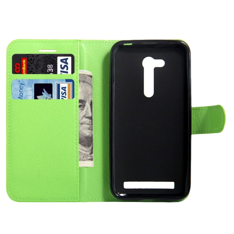 For Asus ZenFone GO / ZB452KG Litchi Texture Horizontal Flip Leather Case with Magnetic Buckle & Holder & Card Slots & Wallet
