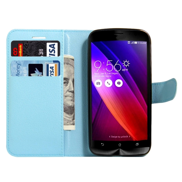 For Asus ZenFone GO / ZB452KG Litchi Texture Horizontal Flip Leather Case with Magnetic Buckle & Holder & Card Slots & Wallet