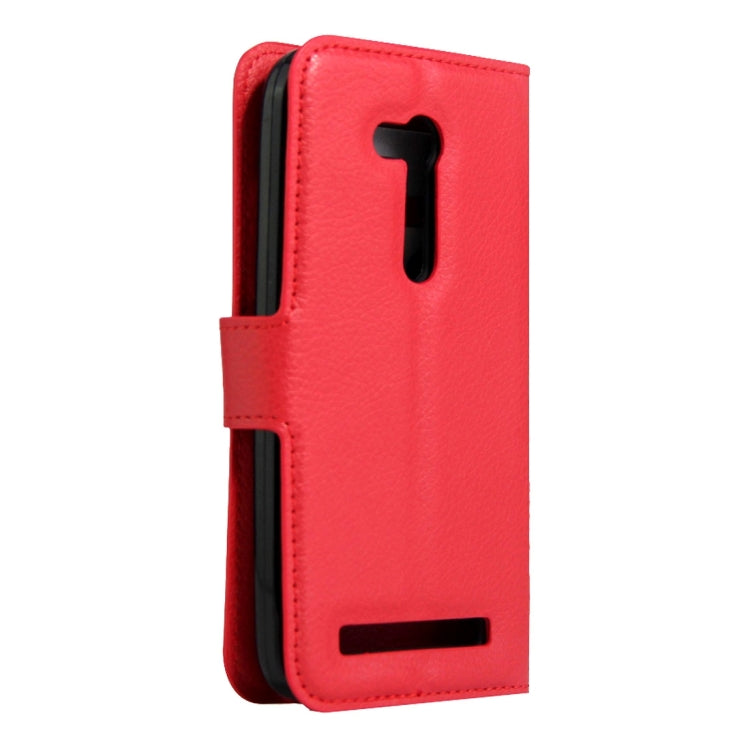 For Asus ZenFone GO / ZB452KG Litchi Texture Horizontal Flip Leather Case with Magnetic Buckle & Holder & Card Slots & Wallet