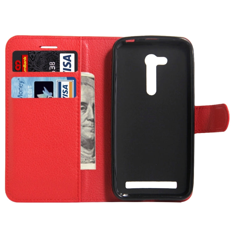 For Asus ZenFone GO / ZB452KG Litchi Texture Horizontal Flip Leather Case with Magnetic Buckle & Holder & Card Slots & Wallet