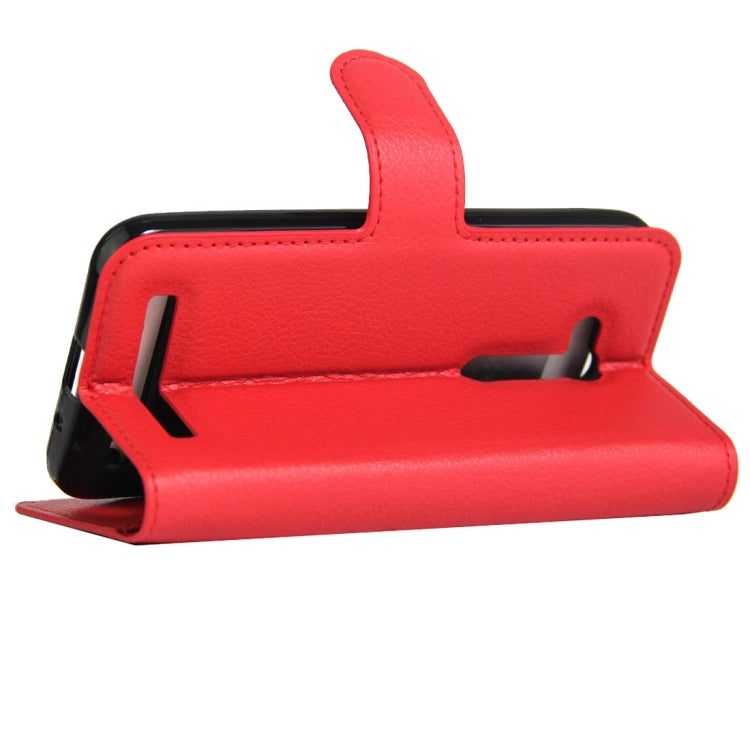 For Asus ZenFone GO / ZB452KG Litchi Texture Horizontal Flip Leather Case with Magnetic Buckle & Holder & Card Slots & Wallet