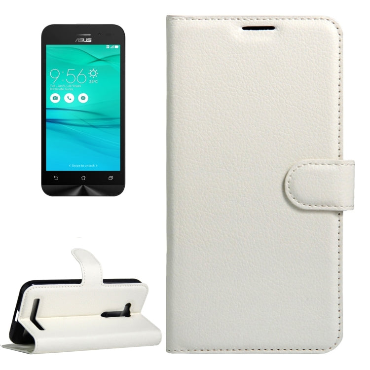 For Asus ZenFone GO / ZB452KG Litchi Texture Horizontal Flip Leather Case with Magnetic Buckle & Holder & Card Slots & Wallet