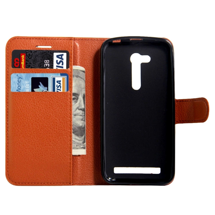 For Asus ZenFone GO / ZB452KG Litchi Texture Horizontal Flip Leather Case with Magnetic Buckle & Holder & Card Slots & Wallet