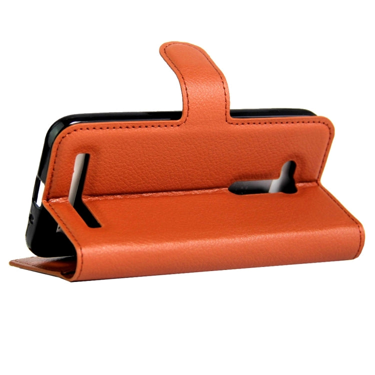 For Asus ZenFone GO / ZB452KG Litchi Texture Horizontal Flip Leather Case with Magnetic Buckle & Holder & Card Slots & Wallet